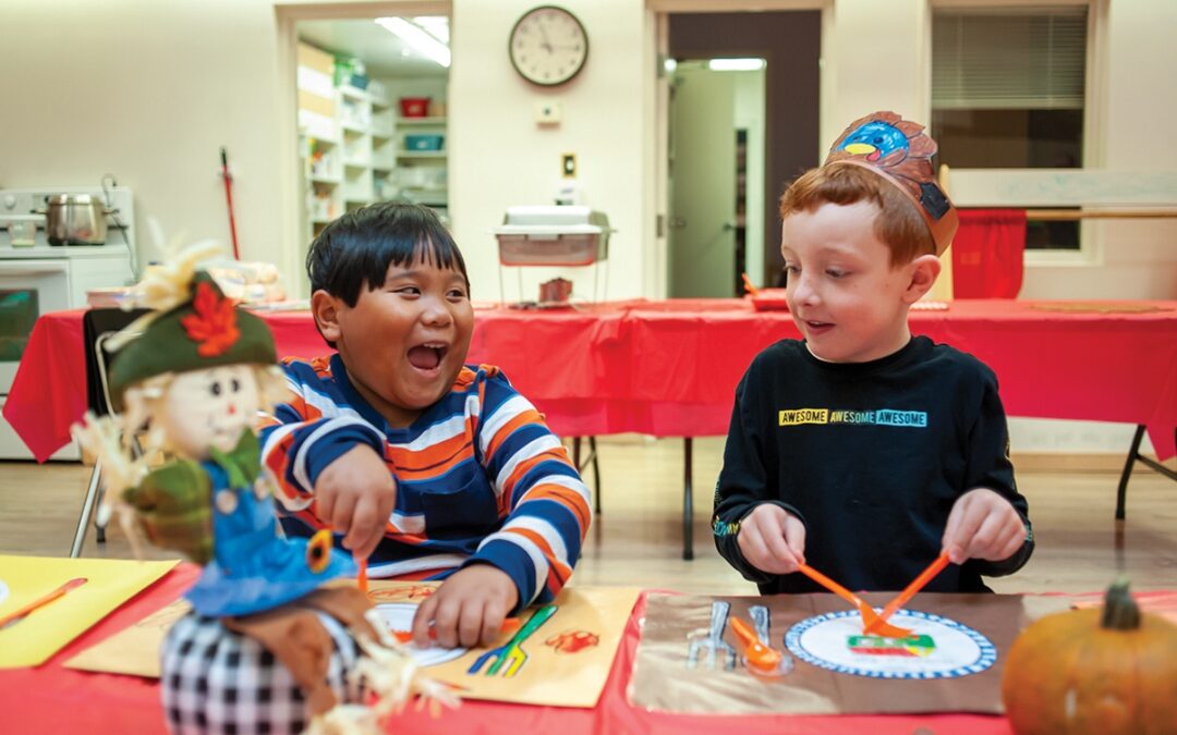 Mother Teresa Students Enjoy Self-Prepped Meal