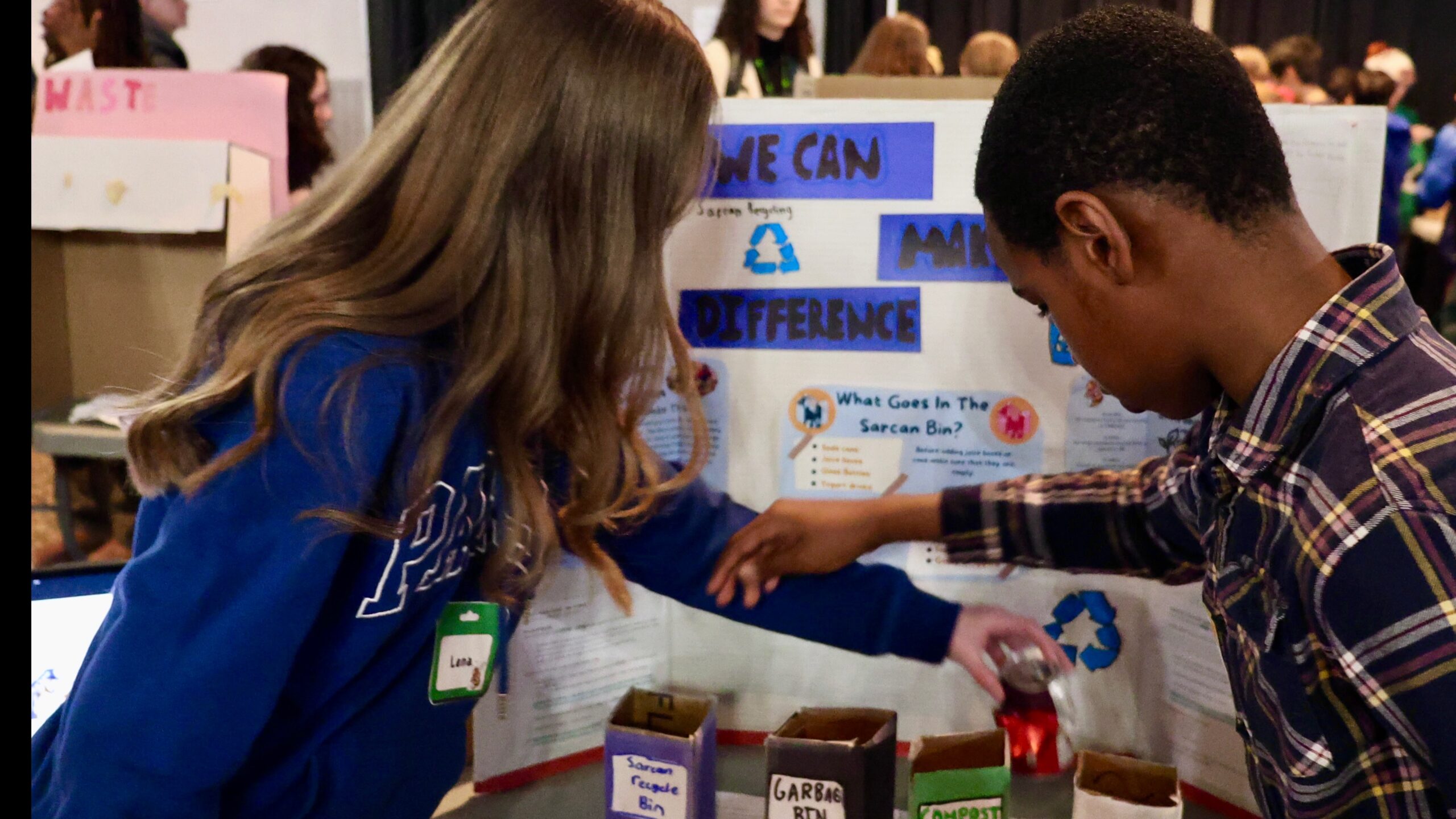 students share their learning at the Student Action for a Sustainable Future showcase