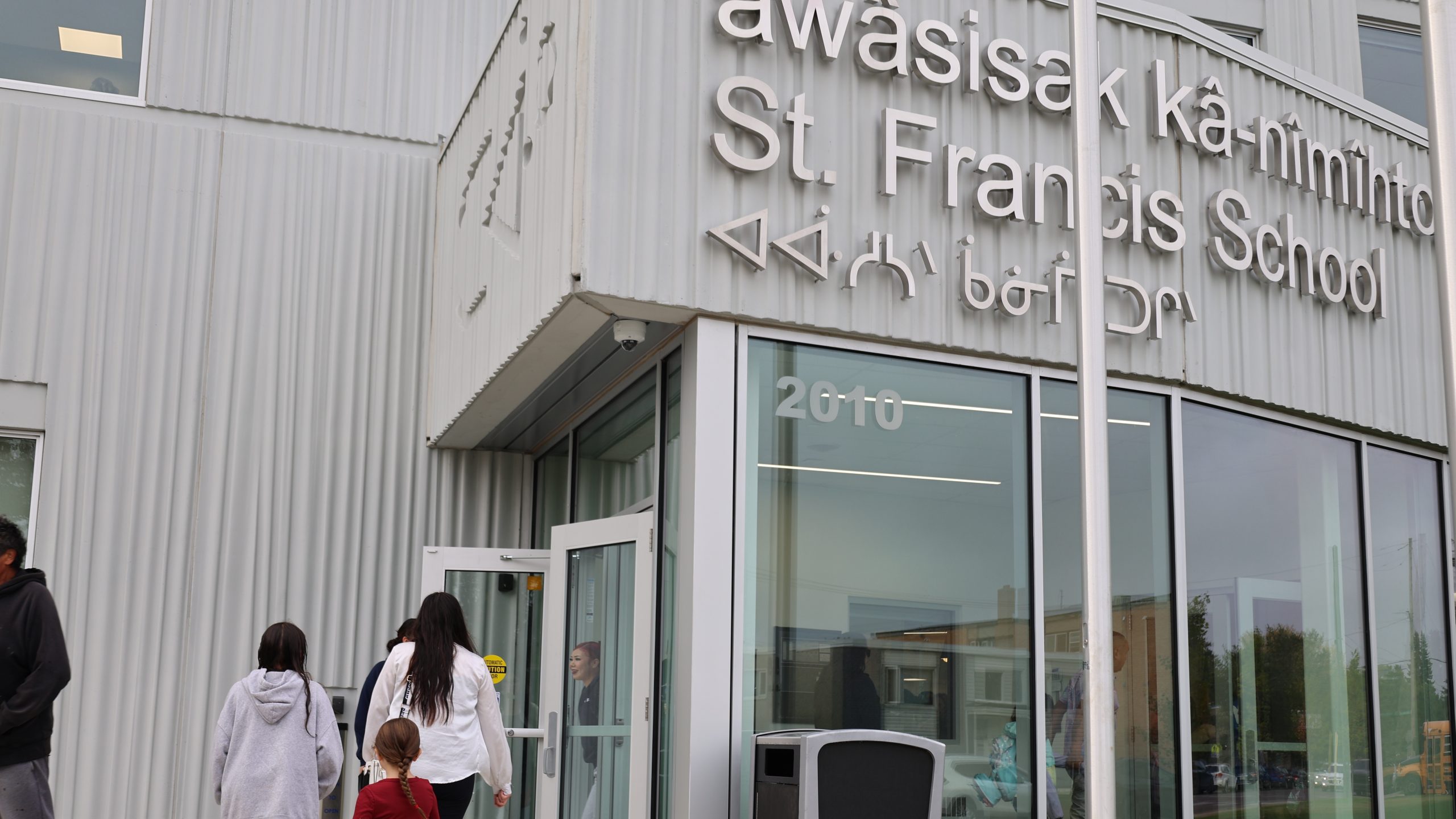 first day of school at awâsisak kâ-nîmîhtocik St. Francis School