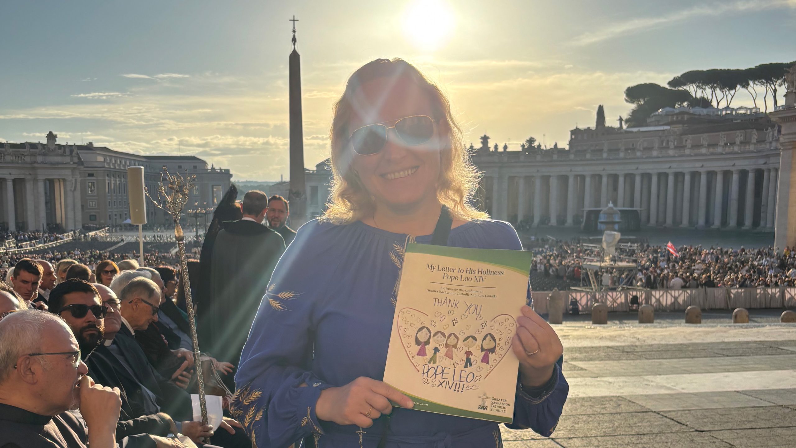 Viktoriia Marko in Rome at the UGCC Catechists' Jubilee in Rome