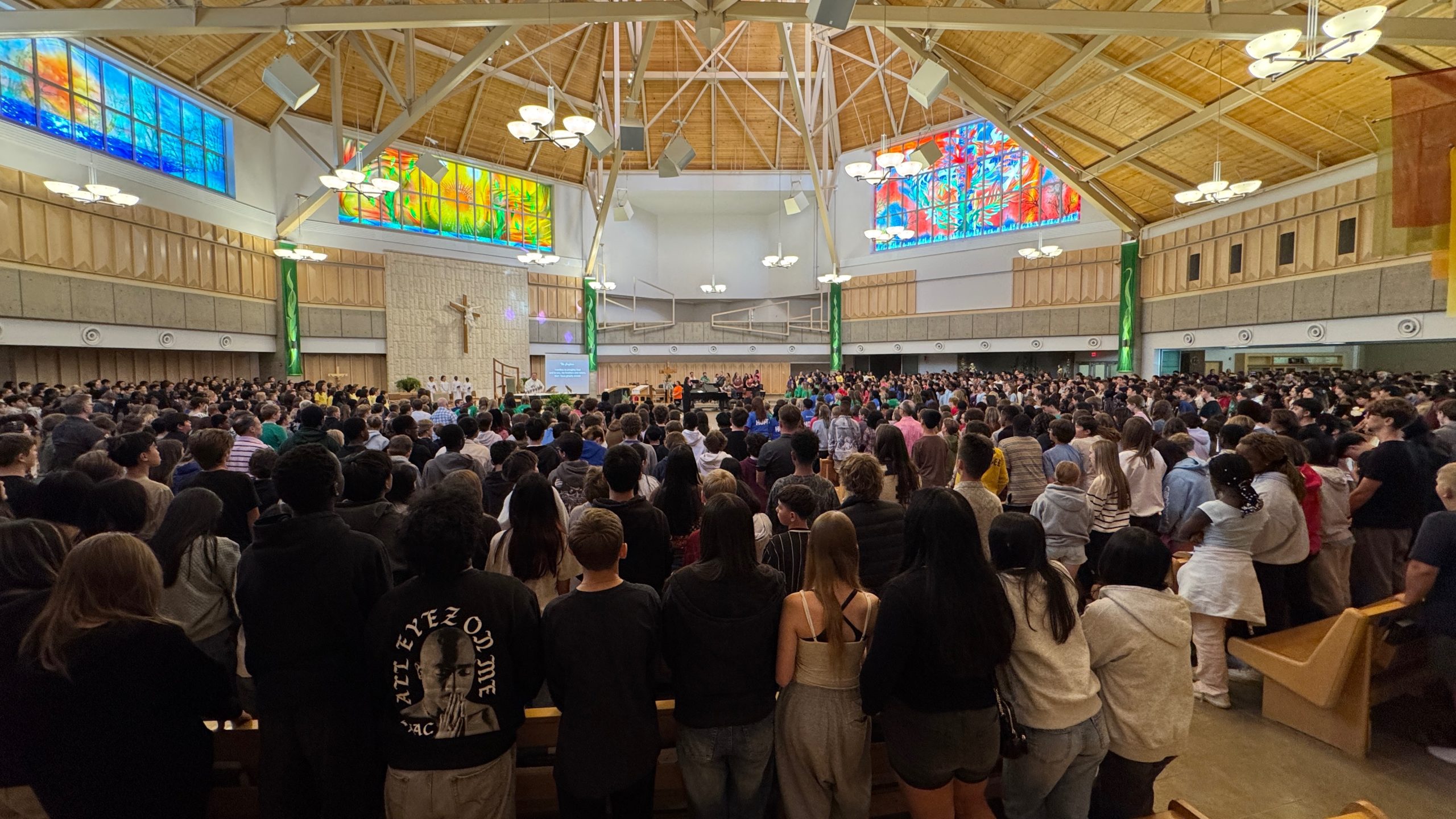 Grade 8 student leadership conference Mass
