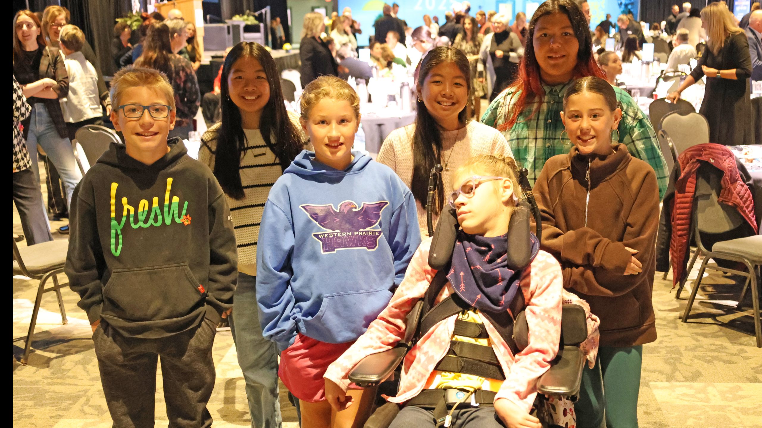 St Gabriel School students at Inclusion Saskatchewan breakfast