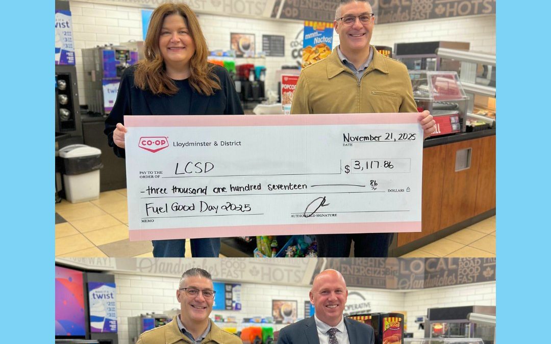 We were excited to present our Fuel Good Day recipients — Lloydminster Catholic