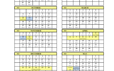 2025-2026 School Calendar – Christ the Teacher