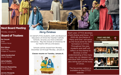 CTTCS December Newsletter – Christ the Teacher