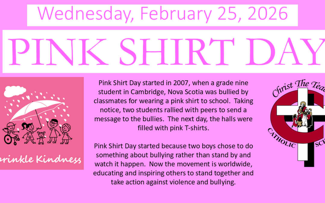 Pink Shirt Day – Christ the Teacher