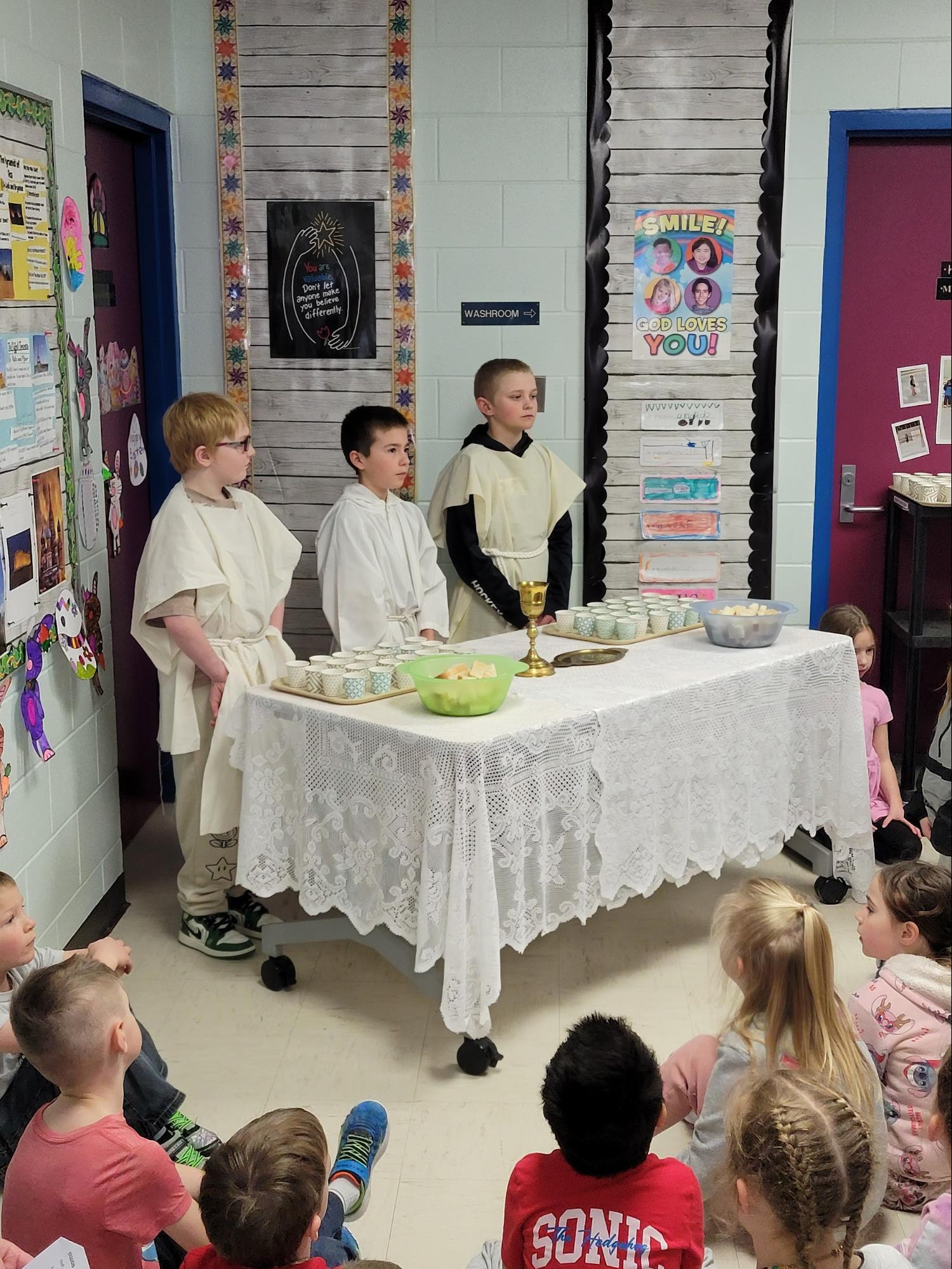 image3 Holy Family Passion Play St. Olivier School