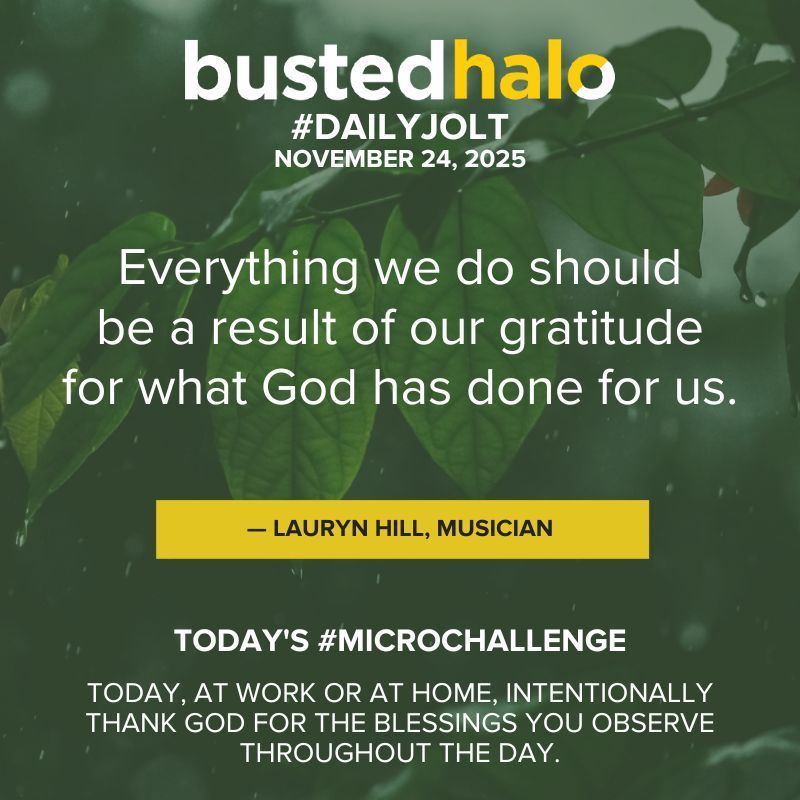 Image for the Tweet beginning: Today's #DailyJolt comes from @MsLaurynHill.